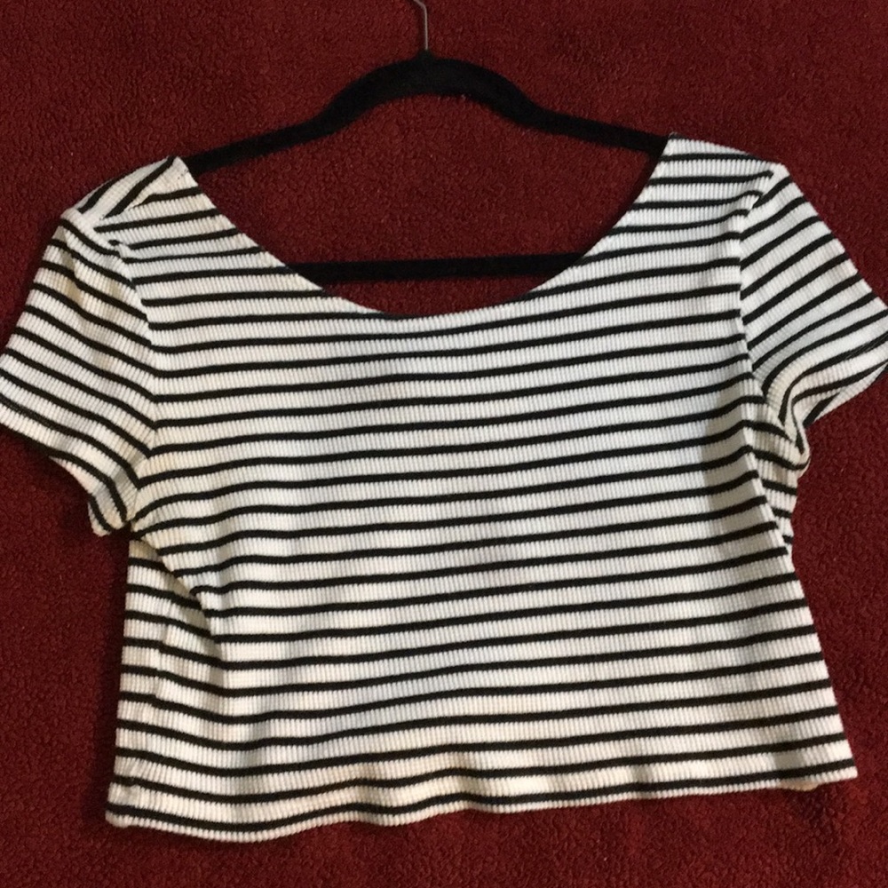 Striped crop top